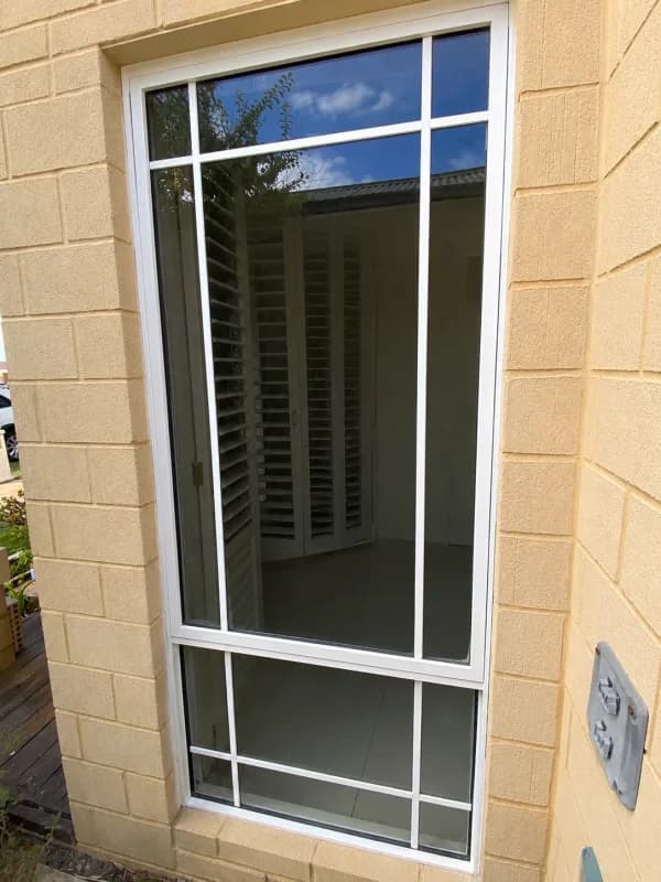 Before window cleaning
